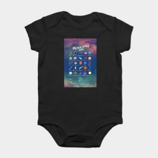 Outer space ABCs Baby Bodysuit